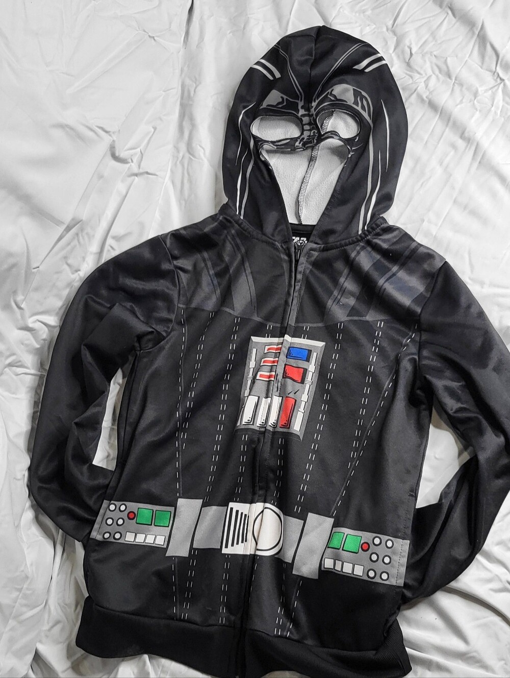 Kids Black Darth Vader Hoodie Costume Jacket
